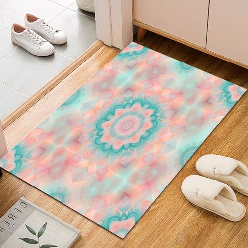 Aquarell Batik Blumen Teppich Läufer 60x90cm – Geometrie Floral Texturen Kurzflor Waschbar Teppich, Pflegeleicht, Extra Weich – Für Flur, Küche, Schlafzimmer Teppiche Aquarell Batik Blumen Teppich Läufer 60x90cm – Geometrie Floral Texturen Kurzflor Waschbar Teppich, Pflegeleicht, Extra Weich – Für Flur, Küche, Schlafzimmer Teppiche von Generic