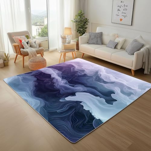 Aquarell Batik Textur Teppich Wohnzimmer 200x300cm Kurzflor Waschbarer Teppich Super Weich rutschfest Traumhafte Batik-Textur Wohnzimmerteppich für Schlafzimmer Esszimmer Aquarell Batik Textur Teppich Wohnzimmer 200x300cm Kurzflor Waschbarer Teppich Super Weich rutschfest Traumhafte Batik-Textur Wohnzimmerteppich für Schlafzimmer Esszimmer von Generic
