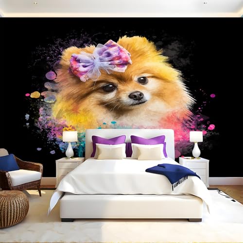 Aquarellstil Fototapete Tierischer Zwergspitz 3D Effekt Vliestapete 200 x 140 cm Wanddeko Wandbild Wandtapete Wohnzimmer Büro Schlafzimmer Kinderzimmer Esszimmer Korridor Aquarellstil Fototapete Tierischer Zwergspitz 3D Effekt Vliestapete 200 x 140 cm Wanddeko Wandbild Wandtapete Wohnzimmer Büro Schlafzimmer Kinderzimmer Esszimmer Korridor von Generic