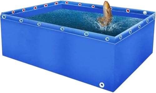 Aquarium Pool Teich Multifunktions PVC Canvas Pool Für Teiche Mit Ablassventil Langlebiger Pool über Dem Boden Leinwand Fischteich Für Die Zucht Von Koi Für Die Gartenbewä, A, 3x1x1m Aquarium Pool Teich Multifunktions PVC Canvas Pool Für Teiche Mit Ablassventil Langlebiger Pool über Dem Boden Leinwand Fischteich Für Die Zucht Von Koi Für Die Gartenbewä, A, 3x1x1m von Generic