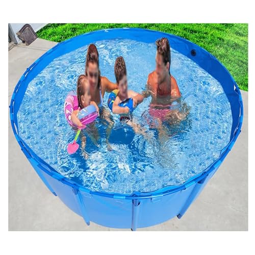 Aquarium-Poolteich, PVC-verdickter Fischteich, Einfach Zu Montierender, Großer, Runder Metallrahmen-Aufstellpool Für Fischzuchtteich(3768L/995GAL-2X1.2M(D X H)) von Generic