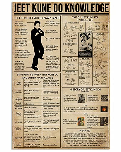 Ara Step Retro Knowledge Art Poster Drucke 6 (Jeet Kune Do Knowledge Vertikaler Kunstdruck Poster, Innendekoration Geschenk, 297 x 420 mm) von Generic