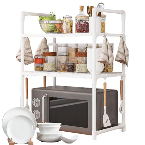 Arbeitsplatte mit Mikrowellenhalterung, erweiterbares für Mikrowelle, Küchenregale, Arbeitsplatten-Organizer, Mikrowellen-Toaster, verstellbares Lagerregal von Generic