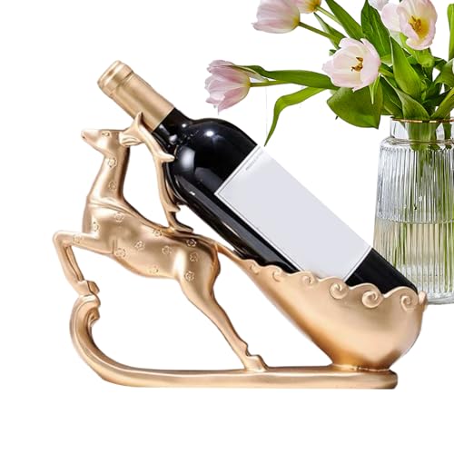 Arbeitsplattenhalter – Hirsch Flaschenhalter, Reh zieht einen Wagen | Figur Harz Vintage Dekofigur, Küchenzubehör, perfekt für die Präsentation von Flaschen mit Stil Arbeitsplattenhalter – Hirsch Flaschenhalter, Reh zieht einen Wagen | Figur Harz Vintage Dekofigur, Küchenzubehör, perfekt für die Präsentation von Flaschen mit Stil von Generic