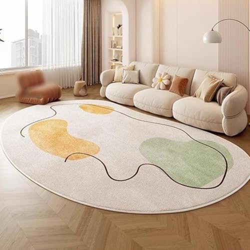 Area Rugs for Living Room, Unregelmäßige Form Weiche Teppichbodenmatte Für Zimmer Spielzimmer Schlafzimmer Eingangsbereich(Pattern C,140x200cm) von Generic