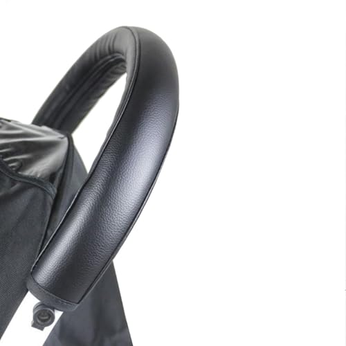 Armlehnenbezug für Kinderwagen – Manschette für Armlehne für Kinderwagen, Armlehnenabdeckung für Kinderwagen | Lenkerstange aus PU-Leder | Staubschutz elastisch mit Stange zwischen von Generic
