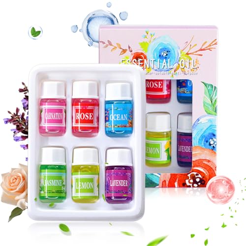 Aromatherapie Diffuser Öle - Duftöl Für Luftbefeuchter,6 Fläschchen Wassermischbares Duftöl Für Auto Bad Und Wohnbereich Aromatherapie Diffuser Öle - Duftöl Für Luftbefeuchter,6 Fläschchen Wassermischbares Duftöl Für Auto Bad Und Wohnbereich von Generic