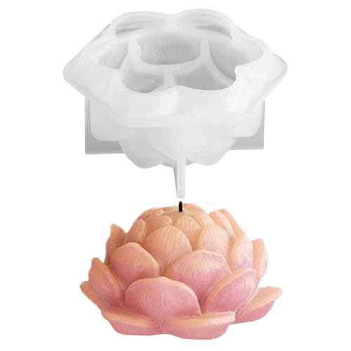 Aromatherapie Kerzen Formen Flexible Silikon - Blumen Silikonform Seifenformen, Blumenseifenformen, dekorative Blumenseifenformen, Epoxidformen für Erwachsene von Generic