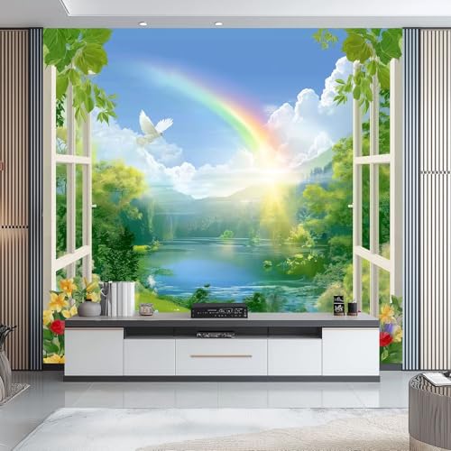 Art Fototapete Himmel- Und Seemuster Art Mauer VliesTapete 250 x 175 cm, Wandtapete Fantasy-3D-Stil Wanddeko Wand Wohnzimmer Schlafzimmer Wohnung Wandbilder, Blau Grün Art Fototapete Himmel- Und Seemuster Art Mauer VliesTapete 250 x 175 cm, Wandtapete Fantasy-3D-Stil Wanddeko Wand Wohnzimmer Schlafzimmer Wohnung Wandbilder, Blau Grün von Generic