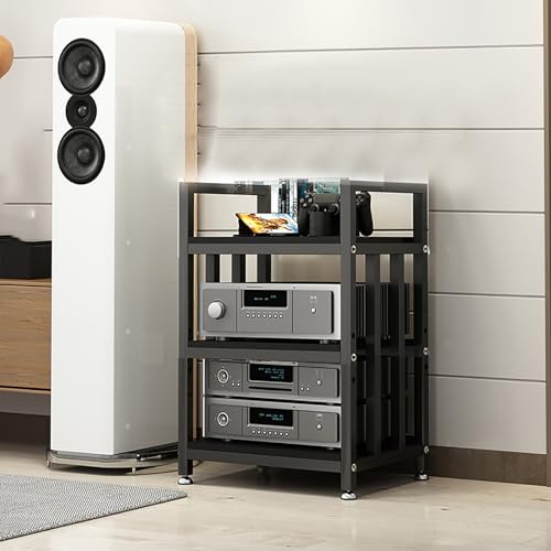 Audio Schrank Racks Ständer Rackschrank 3/4-stufiger AV-Medienständer Eckregal Plattenspieler Holz-Stereoschrank Eck-TV-Ständer Rack Tower - Visuelle Regale mit höhenverstellbaren Regalen Co Audio Schrank Racks Ständer Rackschrank 3/4-stufiger AV-Medienständer Eckregal Plattenspieler Holz-Stereoschrank Eck-TV-Ständer Rack Tower - Visuelle Regale mit höhenverstellbaren Regalen Co von Generic