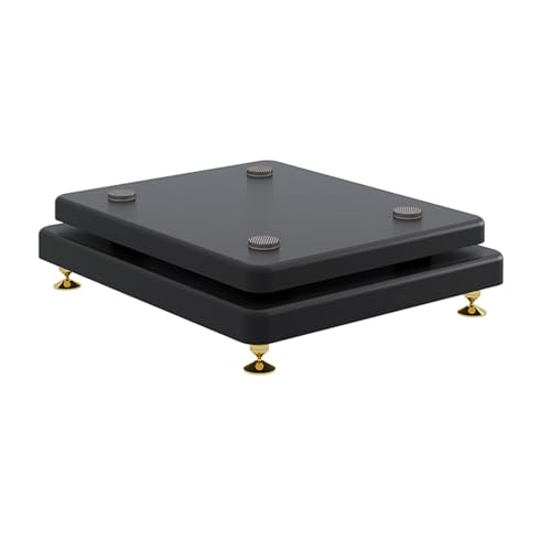 Audio-Video-Regal HiFi Rack aus Holz Entertainment-Center, AV-Medienständer, Beweglicher AV-Media-Ständer mit Holzregal, für Audioanlage Stereoanlagen TV(30 * 40cm/11.8 * 15.7in) von Generic