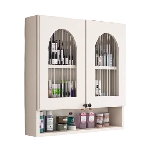 Aufbewahrung Oben Küchenhängeschrank Weiss Metallgriff Wandschrank Küche 60 cm mit Zubehör Hydraulisches Scharnier for Bathroom, Laundry Room, Kitchen(60 * 15 * 80cm) von Generic