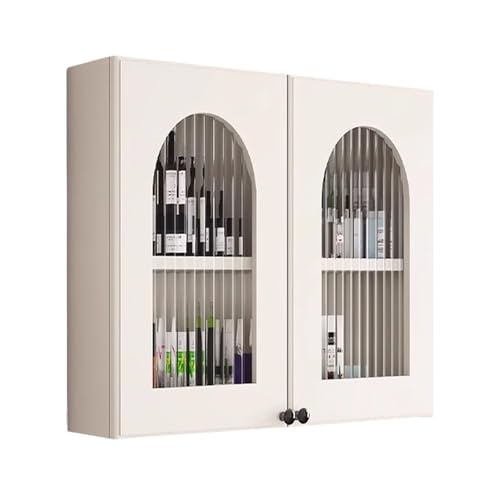 Aufbewahrung Oben Küchenhängeschrank Weiss Metallgriff Wandschrank Küche 60 cm mit Zubehör Hydraulisches Scharnier for Bathroom, Laundry Room, Kitchen(70 * 15 * 60cm) von Generic