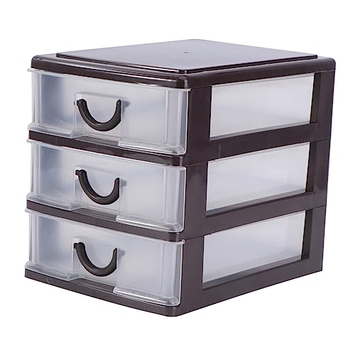 Aufbewahrungsbox Schreibtisch Aus Kunststoff Kleinigkeitenbehälter Dokumenten-organizer Aufbewahrungskoffer Schubladenbox Für Home Office von Generic