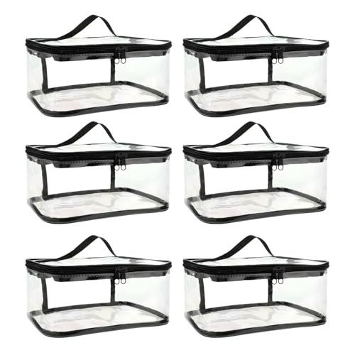 Aufbewahrungstasche für Bausteine, Aufbewahrungstasche für Bausteine, transparenter Organizer für Bausteine | Spielzeug-Aufbewahrungsbox, 6 Stück, P-Klemmen-Set von Generic