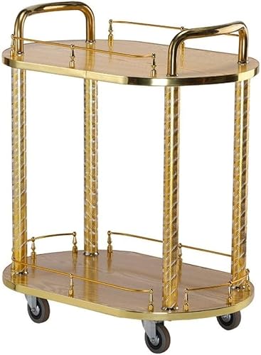 Aufbewahrungswagen, Goldener Barwagen, Servierwagen mit Rädern, Moderne Art-Deco-Cocktailparty-Möbel für Zuhause, Küche, Hotel, 2-stufiger Aufbewahrungstisch, Beistelltisch. Aufbewahrungswagen, Goldener Barwagen, Servierwagen mit Rädern, Moderne Art-Deco-Cocktailparty-Möbel für Zuhause, Küche, Hotel, 2-stufiger Aufbewahrungstisch, Beistelltisch. von Generic