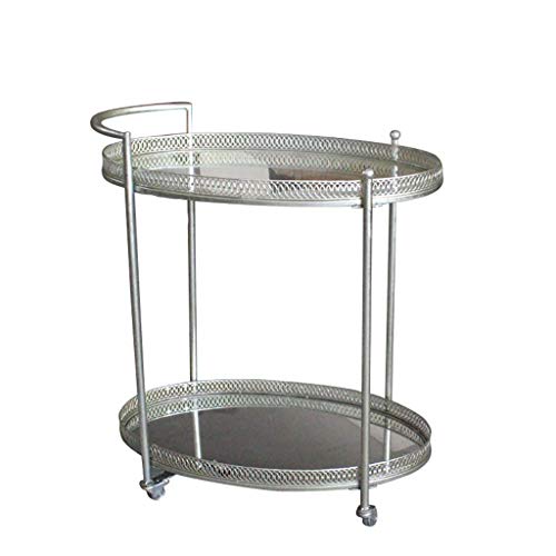 Aufbewahrungswagen, Servierwagen im Iron Art-Stil mit 2 Ebenen, Teewagen für Esszimmer, rollender Aufbewahrungswagen für Werkzeuge für Hotels und Restaurants, Mobile Einrichtungsmöbel. Aufbewahrungswagen, Servierwagen im Iron Art-Stil mit 2 Ebenen, Teewagen für Esszimmer, rollender Aufbewahrungswagen für Werkzeuge für Hotels und Restaurants, Mobile Einrichtungsmöbel. von Generic