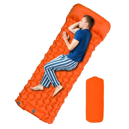 Aufblasbare Camping-Matratze | Wasserdichte Luftmatratze Camping Blow Up | Camping-Pads | Tragbare Matratze für Camping mit Rucksack in s Aufblasbare Camping-Matratze | Wasserdichte Luftmatratze Camping Blow Up | Camping-Pads | Tragbare Matratze für Camping mit Rucksack in s von Generic