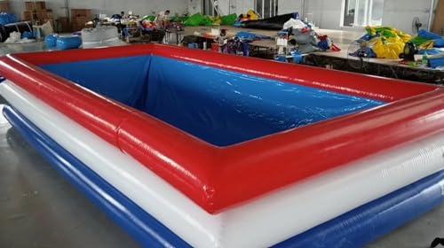 Aufblasbarer 0,9 mm PVC-Rechteckiger Aufstellpool (7 x 5 x 1,5 m) von Generic