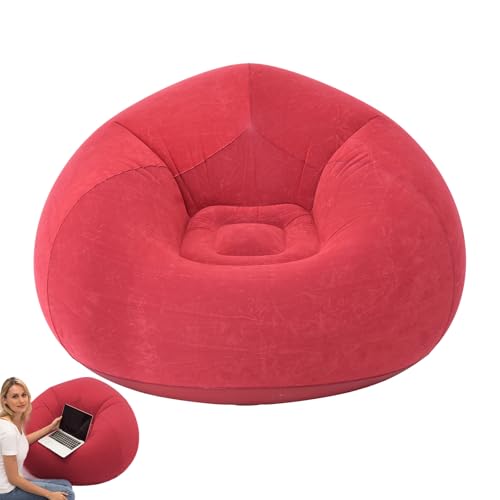 Aufblasbarer Sitzsack – Sitzsack für Erwachsene | Aufblasbarer Sessel, faltbar und bequem, weicher aufblasbarer Sitzsack, aufblasbare Möbel für Filmabend Aufblasbarer Sitzsack – Sitzsack für Erwachsene | Aufblasbarer Sessel, faltbar und bequem, weicher aufblasbarer Sitzsack, aufblasbare Möbel für Filmabend von Generic