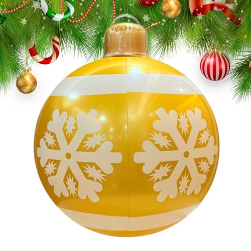 Aufblasbarer Weihnachtsschmuck Für Garten,Aufblasbare PVC Weihnachtsdekoration | 61cm Große wasserdichte Weihnachtskugel Für Park Garten Baum Dach Hinterhof Aufblasbarer Weihnachtsschmuck Für Garten,Aufblasbare PVC Weihnachtsdekoration | 61cm Große wasserdichte Weihnachtskugel Für Park Garten Baum Dach Hinterhof von Generic