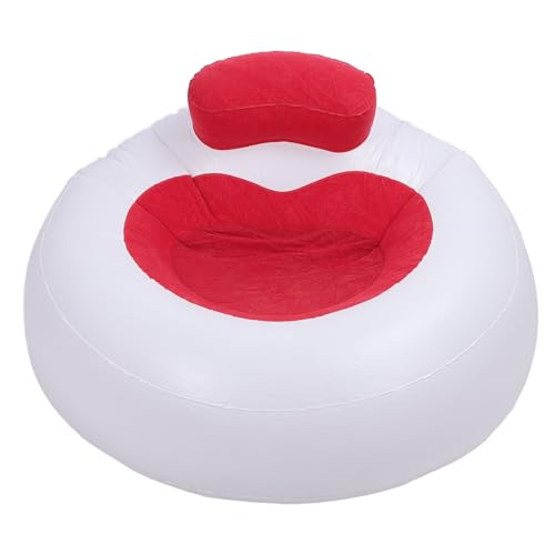 Aufblasbares Sofa, Aufblasbare Lounge -Stuhl Im Freien für PVC -Raumspeicher Wohnzimmer (Rot) von Generic