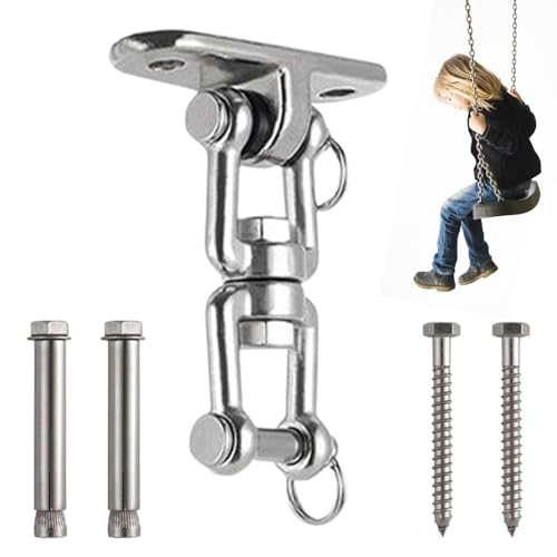 Aufhängeschrauben – Set aus ovalen Halterungen, stabiles Bügel-Set, Hängematten-Schaukelhaken | 360° drehbare Hardware-Befestigungen, langlebige Kleiderbügel aus Aufhängeschrauben – Set aus ovalen Halterungen, stabiles Bügel-Set, Hängematten-Schaukelhaken | 360° drehbare Hardware-Befestigungen, langlebige Kleiderbügel aus von Generic