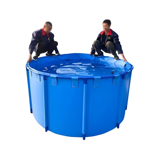 Aufstellpool Mit Metallrahmen Fischteiche Für Den Außenbereich Große Plane Für Den Innen- Und Außenbereich Für Fischzucht, Aquarienzuchtteich, 1,6 X 0,6 M/119 L(4239L/1120GAL-3X0.6M (D X H)) von Generic