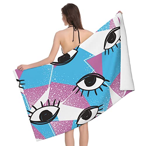 Auge Geometrische Formen Modern Symbol Weiß Microfaser Handtücher 80X130Cm Strandtuch Tragbares Weiches Strandtücher Für Sauna Urlaub Pool Auge Geometrische Formen Modern Symbol Weiß Microfaser Handtücher 80X130Cm Strandtuch Tragbares Weiches Strandtücher Für Sauna Urlaub Pool von Generic