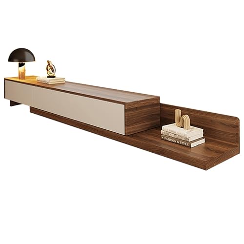 Ausziehbarer TV-Ständer mit Stauraum, minimalistisches rechteckiges Entertainment-Center mit 3 Schubladen, Moderne TV-Konsole, Fernsehtisch for Wohnzimmer, Schlafzimmer(G) von Generic