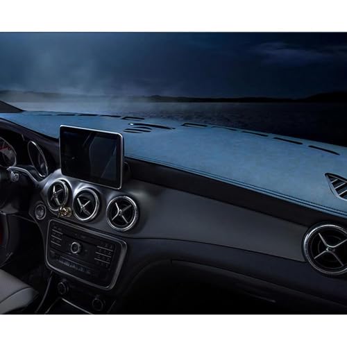 Auto Armaturenbrett Abdeckung Matte,für Shuttle 2015-2022 (LHD) rutschfeste Sun Shade Pad Instrumentenabdeckung Schutzteppich Styling.,C-Blue von Generic
