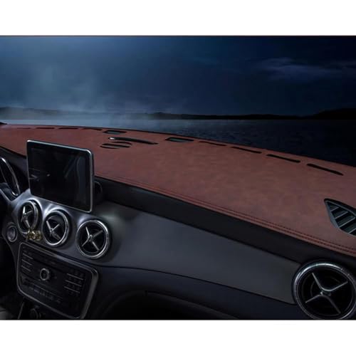 Auto Armaturenbrett Abdeckung Matte,für Toyota BZ3 (LHD) rutschfeste Sun Shade Pad Instrumentenabdeckung Schutzteppich Styling.,C-Brown von Generic