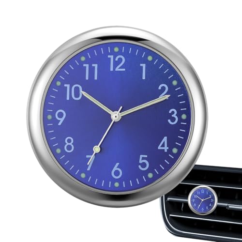 Auto-Armaturenbrett-Uhr, leuchtend, klein, analog, Auto-Ersatzuhren, Quarz, zum Aufkleben für Auto, Armaturenbrett, Boot, Fahrrad von Generic