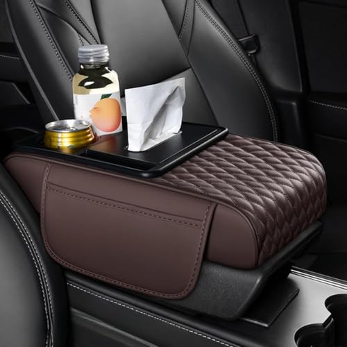 Auto Armlehnenpolster für Kia NIRO SG2 EV PHEV 2022 2023 2024, Multifunktionales Leder Mittelkonsole Armlehne Kissen, mit Getränkehalter und Organizer Taschen,Coffee Auto Armlehnenpolster für Kia NIRO SG2 EV PHEV 2022 2023 2024, Multifunktionales Leder Mittelkonsole Armlehne Kissen, mit Getränkehalter und Organizer Taschen,Coffee von Generic