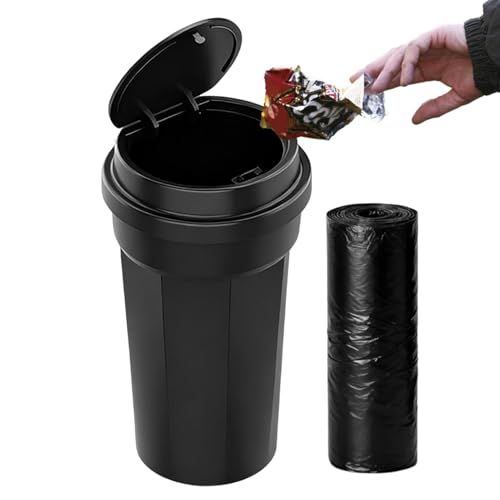 Auto Müllbehälter | Becherförmige Geruchssichere Mülltonne,Innen-Mülleimer für Auto | Für Camping Road Trip SUV RV Schrankwagen Rücksitz Auto Müllbehälter | Becherförmige Geruchssichere Mülltonne,Innen-Mülleimer für Auto | Für Camping Road Trip SUV RV Schrankwagen Rücksitz von Generic