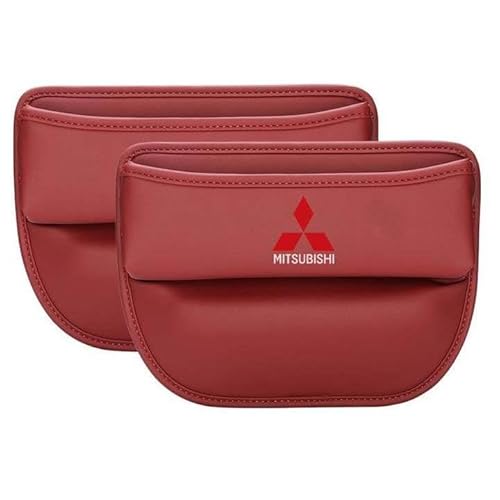 Auto Organizer Aufbewahrungsbox für Mitsubishi Lancer Evolution 2008-2015, Vordersitzen Seitentasche Autositz Konsole Seitentaschen Sitzlückenfüllung ZubehöR,Red-2 PCS Auto Organizer Aufbewahrungsbox für Mitsubishi Lancer Evolution 2008-2015, Vordersitzen Seitentasche Autositz Konsole Seitentaschen Sitzlückenfüllung ZubehöR,Red-2 PCS von Generic