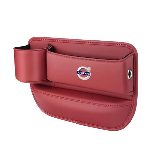 Auto Organizer Aufbewahrungsbox für Volvo C30 2008-2013, Vordersitzen Seitentasche Autositz Konsole Seitentaschen Sitzlückenfüllung ZubehöR,Red-Driver Auto Organizer Aufbewahrungsbox für Volvo C30 2008-2013, Vordersitzen Seitentasche Autositz Konsole Seitentaschen Sitzlückenfüllung ZubehöR,Red-Driver von Generic