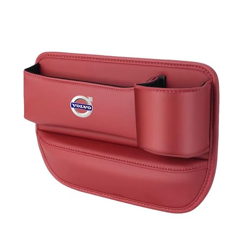 Auto Organizer Aufbewahrungsbox für Volvo S90 Plug-In Hybrid 2025, Vordersitzen Seitentasche Autositz Konsole Seitentaschen Sitzlückenfüllung ZubehöR,Red-Co-Driver Auto Organizer Aufbewahrungsbox für Volvo S90 Plug-In Hybrid 2025, Vordersitzen Seitentasche Autositz Konsole Seitentaschen Sitzlückenfüllung ZubehöR,Red-Co-Driver von Generic