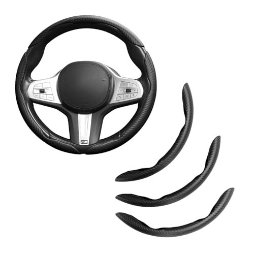 Auto Segmentierte Lenkradabdeckung, für Hyundai Kona 2018-2023 rutschfeste atmungsaktive segmentierte Lenkradabdeckung Lenkradschutz,B von Generic