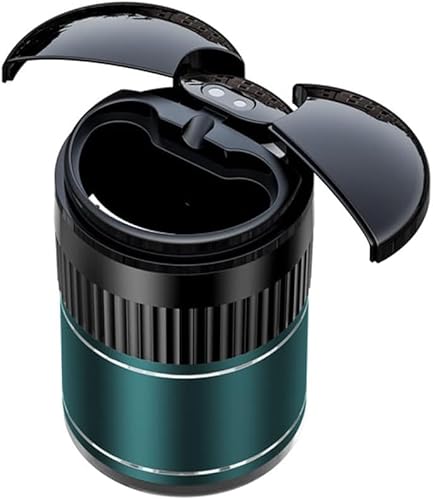 Auto Smart Aschenbecher, Automatisches Öffnen Schließen Infrarotsensor USB Wiederaufladbarer Rauchfreier Lichtempfindlicher Spiegel Aschenbecher Mit Abdeckung, Wischen Zum Öffnen, Green Auto Smart Aschenbecher, Automatisches Öffnen Schließen Infrarotsensor USB Wiederaufladbarer Rauchfreier Lichtempfindlicher Spiegel Aschenbecher Mit Abdeckung, Wischen Zum Öffnen, Green von Generic