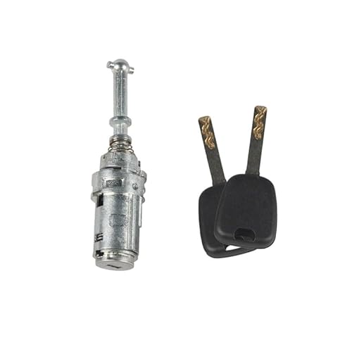 Auto Türschloss Vorne Links Mit Schlüssel Kit for Citroen C2 C3 2002-2010 Zubehör 9170T9 9170.T9 von Generic
