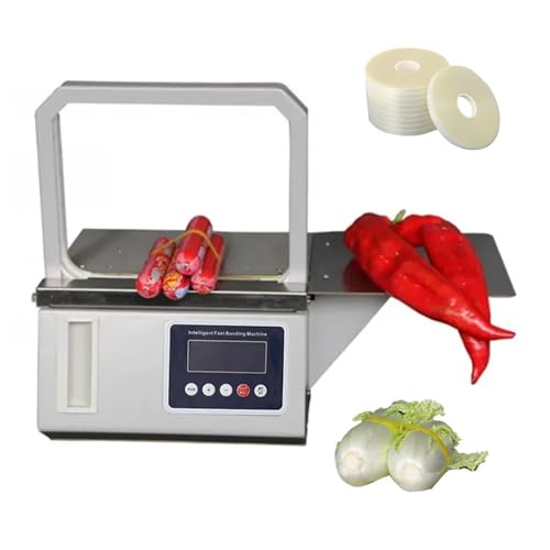 Automatische Bündelmaschine Für Sichere Verpackung OPP Strapping Machine, Vegetable Bundling Machine, for 11-12mm Wide Bands (Gantry Frame, 220 * 220mm) von Generic