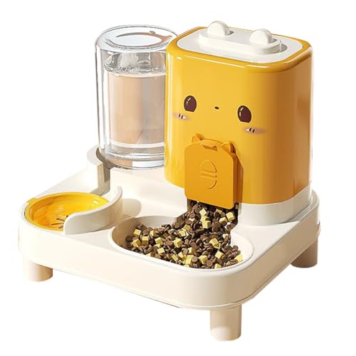 Automatischer 2-in-1-Futterspender für Hunde, abnehmbares Futter- und Bewässerungszubehör für Kaninchen, Zuhause, Welpen, Outdoor, Indoor, Reisen, Urlaub, Trinken von Generic