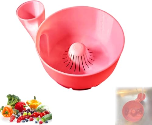 Automatischer Obst und Gemüse Waschmaschine | 3D Gedruckter Automatische Beerenwascher Obstwäsche | Obst Waschen Schüssel Mit Sieb | Obst- und Gemüse Waschen Gerät | Mehrzweck-Abtropfkorb für Küchen von Generic
