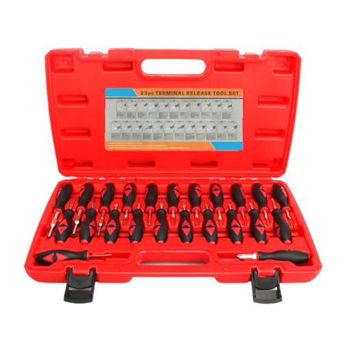 Automobil Terminal Extractor - Heavy Duty Stecker Abzieher Pin Remover Tool 23x für Verkabelung | Auto Terminal Removal Nadel Werkzeug von Generic