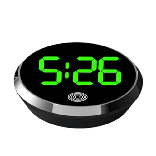 Autouhr - 46 Mm Armaturenbrettwagen Mit -Touch Display | Compact Alloy Digital Air Vent Clock | Wasserdichte Automobiluhr | Luminöser Bildschirm Für Reisen, Roadtrip, Schreibtisch Und Studio Verwe von Generic