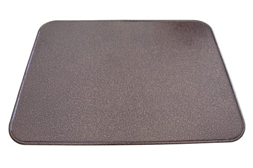 BBQrolling Ofen-Bodenblech, Kaminbodenplatte aus Altmessing, Funkenschutzplatte für Kaminofen (800x600) von Generic