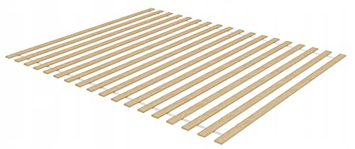 BDW Holztech Rollrost 350 kg - Hochwertiger extra starker Lattenrost aus heimischen Wäldern- 140x200cm - Rolllattenrost unbehandelt für Ihren gesunden Schlaf von Generic
