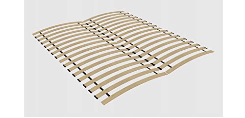 BDW Holztech Rollrost Flex-32 LEISTEN 140x200 / 160x200 Hochwertiger extra starker Lattenrost aus heimischen Wäldern-Rolllattenrost (160x200), Braun von Generic