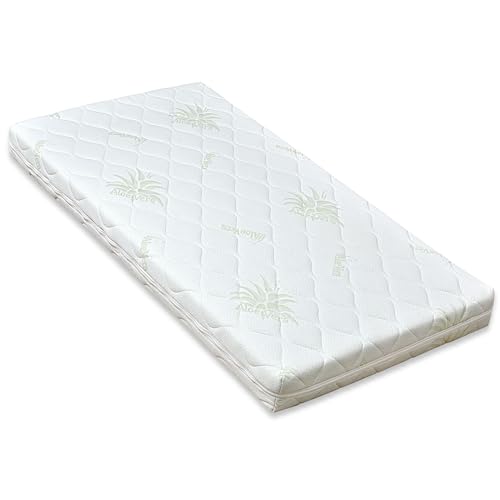 Baby Delux Baby Matratze 60x120x10 cm Aloe Vera Komfort Kindermatratze gesteppt für Babybett Kinderbett Oeko-TEX von Generic